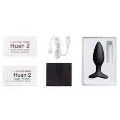Lovense Sextoys Hush 2 Lovense - Plug Anal Vibrant Connecté (Moyen) -Sex Toys Femme boutique 21507