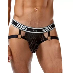 Jockstrap Jock Ring (Noir) - Male Power