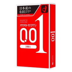 Préservatif Ultra Fin Okamoto 0.01 - 3 Préservatifs