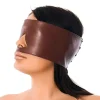 Masque BDSM Bandeau En Cuir (Brun) - Rimba