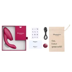 Womanizer Duo 2 (Bordeaux) - Stimulateur Clitoris & Point G -Sex Toys Femme boutique 22094