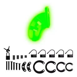 Cage De Chasteté Phosphorescente En Silicone - Ouch! -Sex Toys Femme boutique 22194