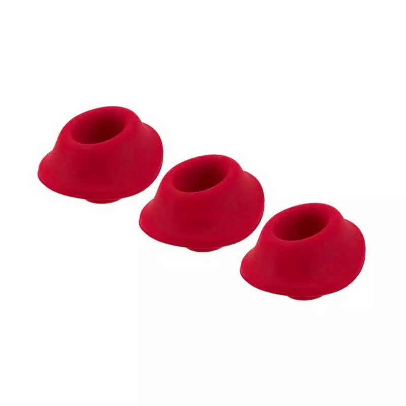 Embouts De Rechange En Silicone Pour Womanizer - Rouge 1 Embouts De Rechange En Silicone Pour Womanizer - Rouge