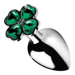 Plug Anal Aluminium Avec Trèfle à 4 (L) Lucky Clover- Booty Sparks