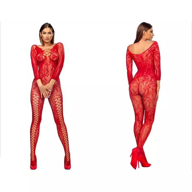 Anais Apparel Bodystocking Sexy Mirabella (rouge) - Anais 2 Anais Apparel Bodystocking Sexy Mirabella (rouge) - Anais - Image 2