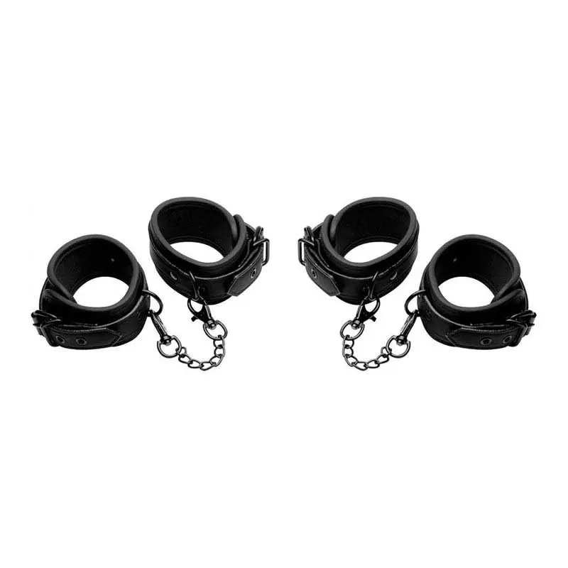 Kit D'attache BDSM Poignets Et Chevilles Kinky Comfort - Master Series 1 Kit D'attache BDSM Poignets Et Chevilles Kinky Comfort - Master Series