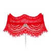 Collier Chocker Bergamore (Rouge) - Obsessive