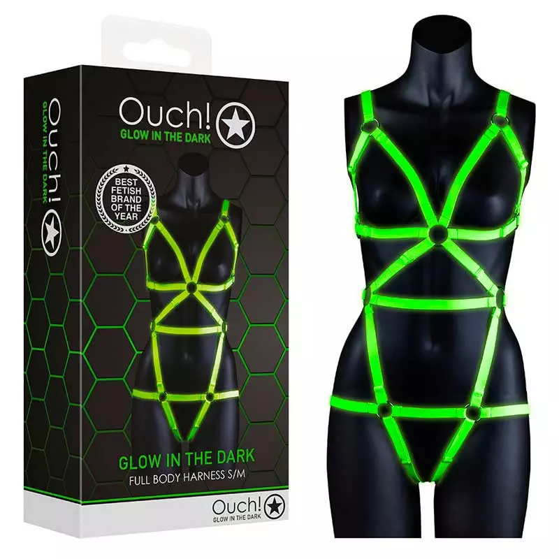 Harnais BDSM Phosphorescent - Ouch! 2 Harnais BDSM Phosphorescent - Ouch! - Image 2