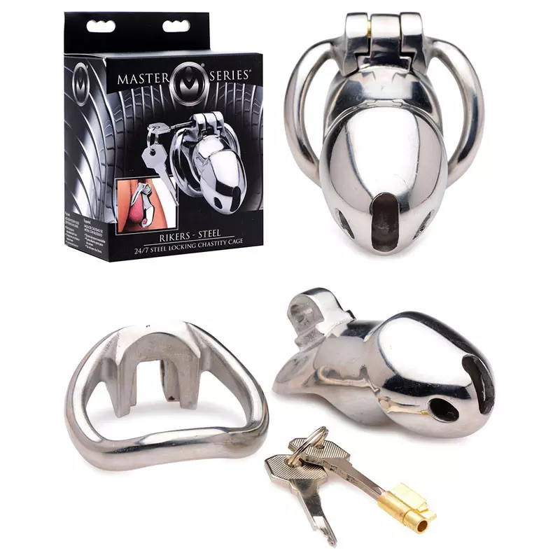 Cage De Chasteté Métallique Rikers - Master Series 2 Cage De Chasteté Métallique Rikers - Master Series - Image 2