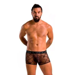 Passion Lingerie Caleçon Sexy Noir Boxer 032 James - Passion