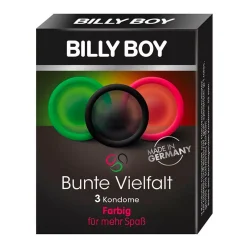 Billy-Boy Préservatifs Billy Boy Coloré (3 Préservatifs)