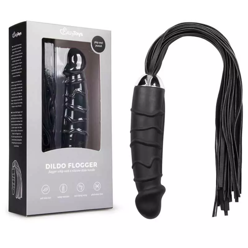 Martinet BDSM Avec Poignée Dildo En Silicone - EasyToys 3 Martinet BDSM Avec Poignée Dildo En Silicone - EasyToys - Image 3