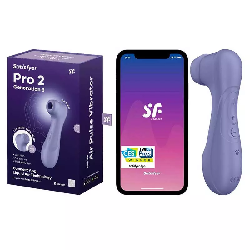 Satisfyer Pro 2 Sextoy "Generation 3" (Violet) - Stimulateur Clitoridien Connecté 2 Satisfyer Pro 2 Sextoy "Generation 3" (Violet) - Stimulateur Clitoridien Connecté - Image 2