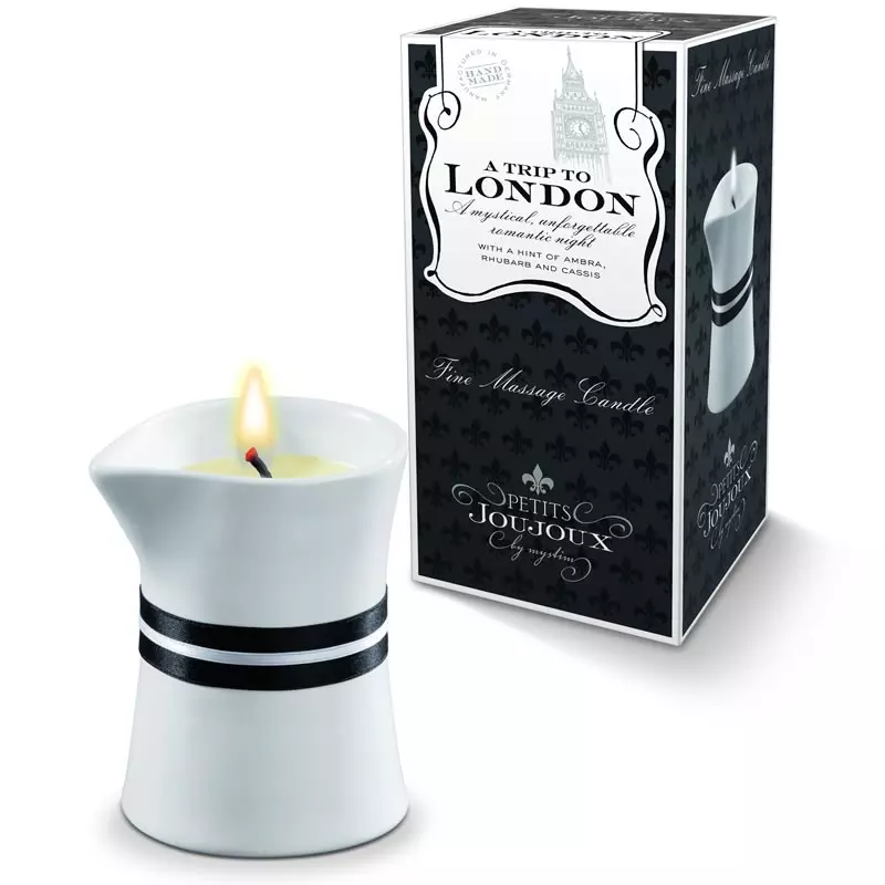 Bougie De Massage London Rhubarbe Et Ambre - Petits Joujoux 1 Bougie De Massage London Rhubarbe Et Ambre - Petits Joujoux