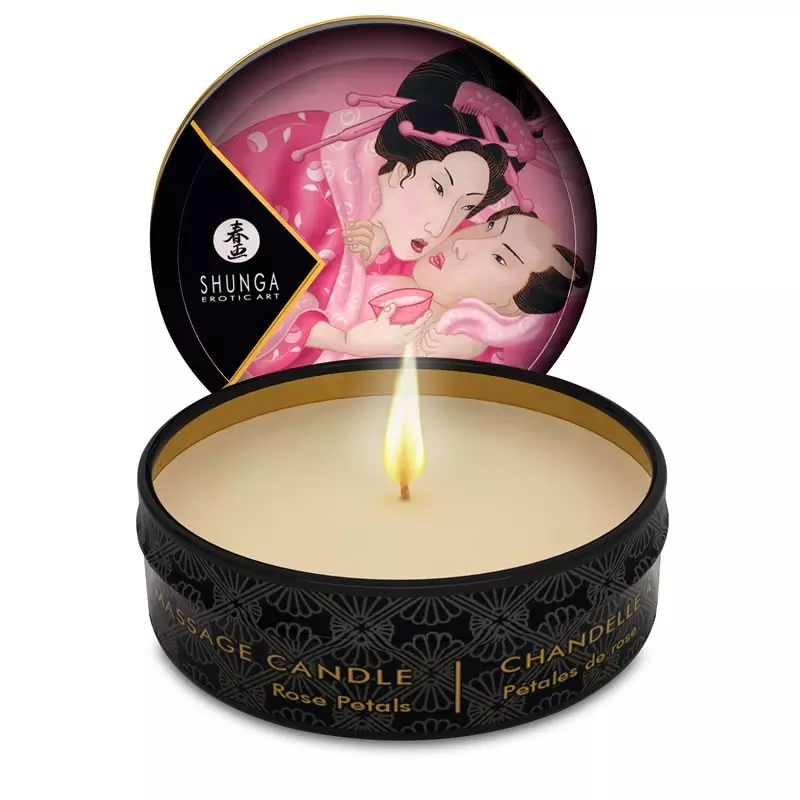 Bougie De Massage Shunga - Aphrodisia Rose 1 Bougie De Massage Shunga - Aphrodisia Rose