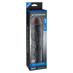 Extension Pénienne Mega 3" Extension Noir – X-Tensions -Sex Toys Femme boutique 8218