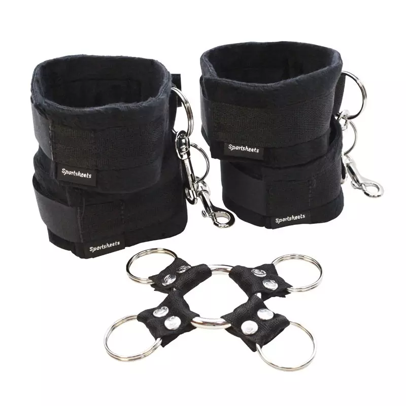 Kit De Contrainte Hog Tie & Cuff Set - Sportsheets 1 Kit De Contrainte Hog Tie & Cuff Set - Sportsheets