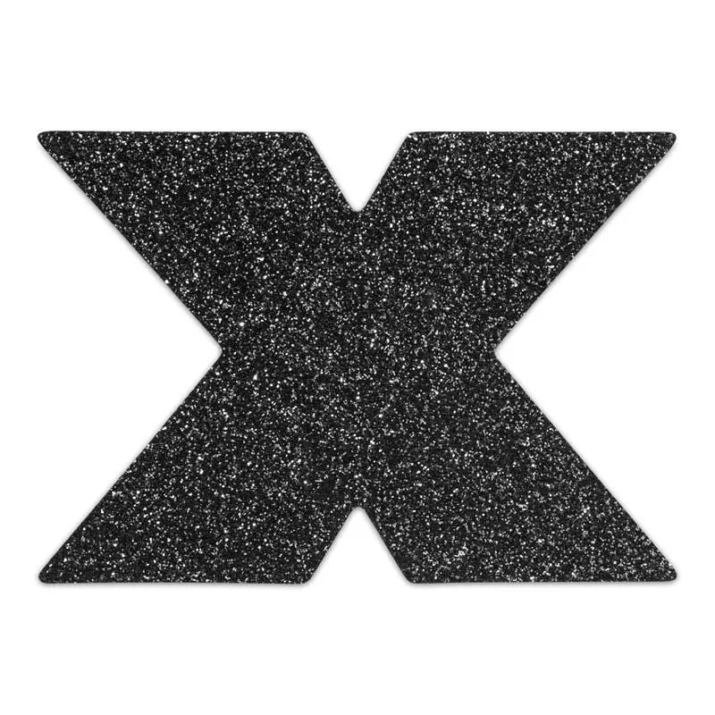 Bijoux Indiscrets Nippies Flash Cross Noirs - Cache-tétons Adhésifs 2 Bijoux Indiscrets Nippies Flash Cross Noirs - Cache-tétons Adhésifs - Image 2